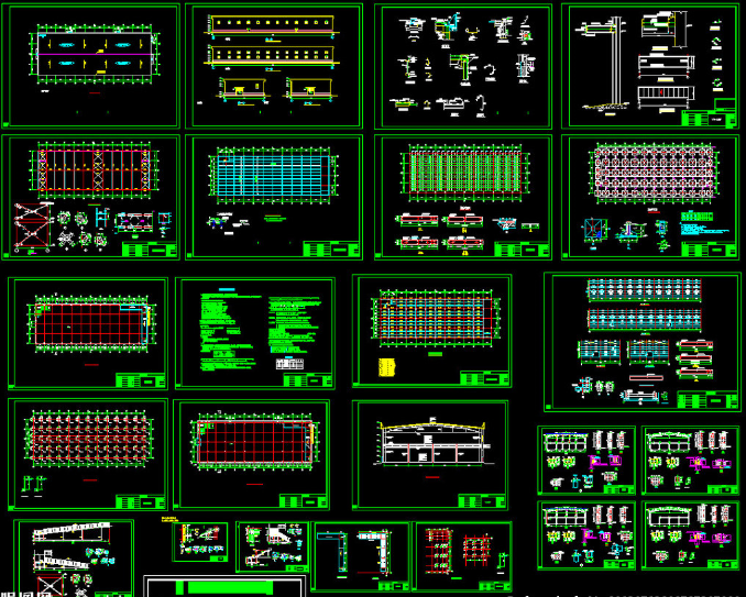 拉萨二层全钢结构超市图纸